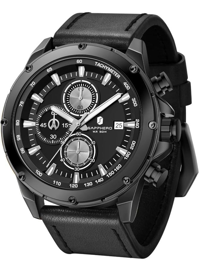 Sapphero Watches for Men Chronograph Quartz Men Watches Gift for Men - Image 1